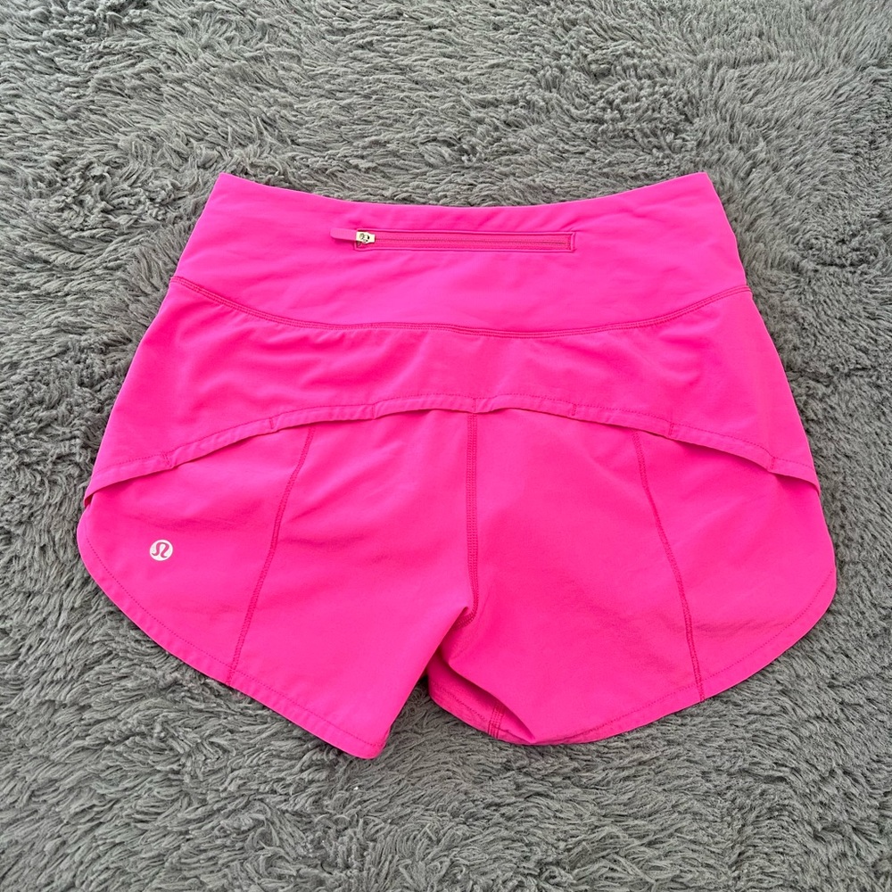 Lululemon mid rise sonic pink speed ups